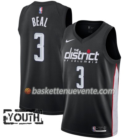Maillot Basket Washington Wizards Bradley Beal 3 2018-19 Nike City Edition Noir Swingman - Enfant